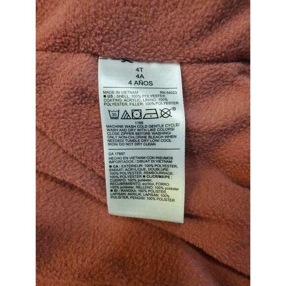 Old Navy 4T Puffer Vest Unisex Frost-Free Vest for Toddler Dusty Red Pink EUC - Picture 7 of 8
